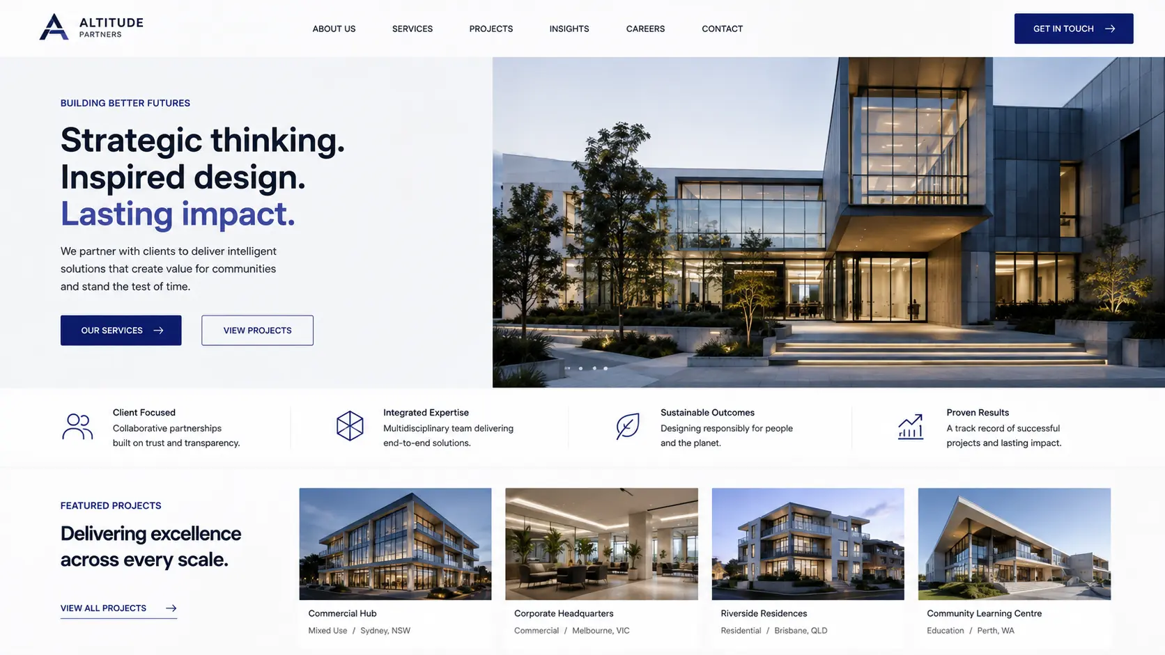 Architecture website template